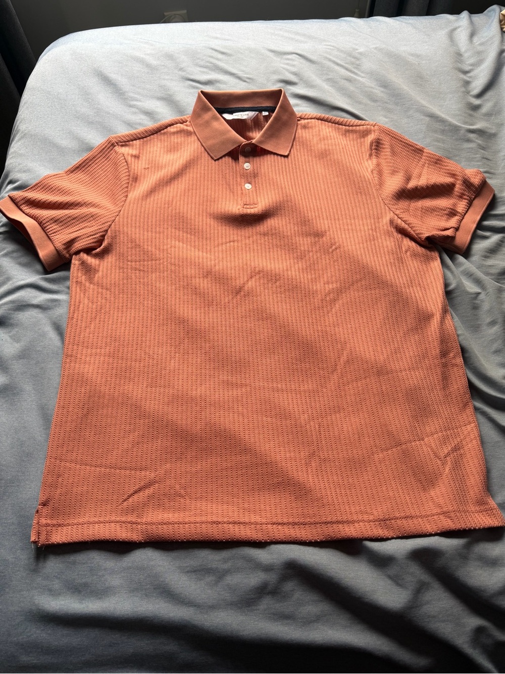 Kenneth Cole Men's Short-Sleeve Polo Shirt - Salmon